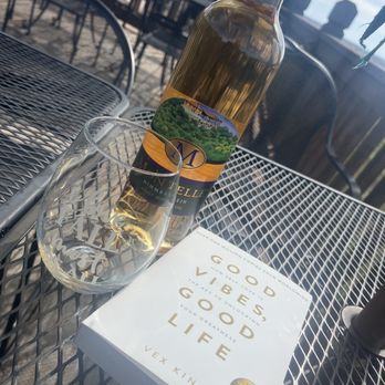 Montelle Winery - Just chillin. My FAVORITE Fall wine glass ALWAYS makes an appearance. - Wineries Near Me - Augusta, Missouri