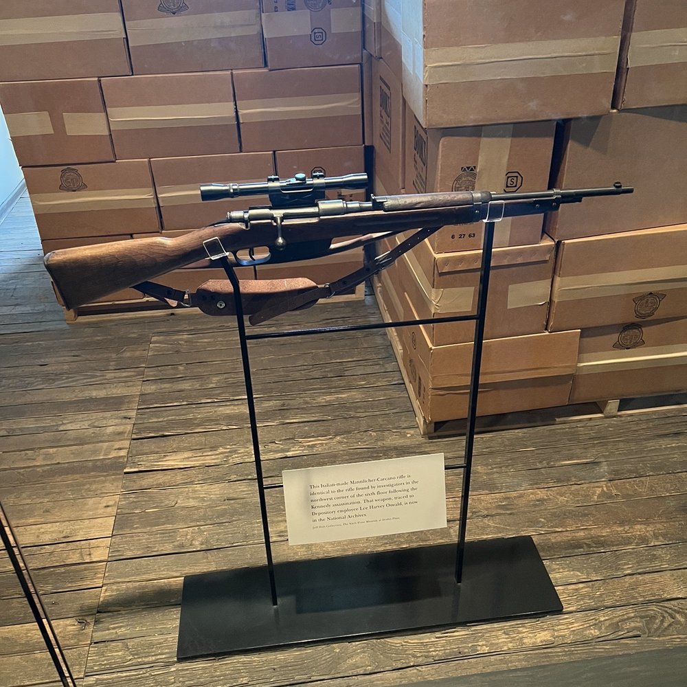Dealey Plaza - Exact model rifle the cia trained oswald on to kill kennedy - Landmarks & Historical Buildings Near Me - Dallas, Texas Dealey Plaza - Exact model rifle the cia trained oswald on to kill kennedy - Landmarks & Historical Buildings Near Me - Dallas, Texas