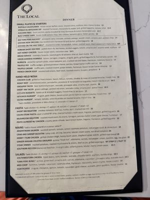 Menu photo 1 The Local Jacksonville, FL Menu photo 1 The Local Jacksonville, FL