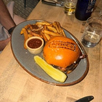 Seneca - Seneca Burger with Wood Fired Ketchup - New American Near Me - Saratoga Springs, New York