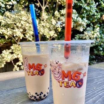 OMG Tea - Okinawa MT with pearls & Black MT with pearls - Bubble Tea Near Me - Santa Clara, California OMG Tea - Okinawa MT with pearls & Black MT with pearls - Bubble Tea Near Me - Santa Clara, California