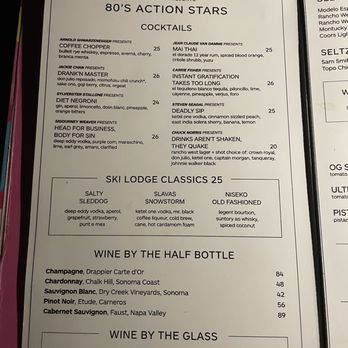 Ski Lodge - Menu 5/18/25 - Cocktail Bars Near Me - Las Vegas, Nevada Ski Lodge - Menu 5/18/25 - Cocktail Bars Near Me - Las Vegas, Nevada