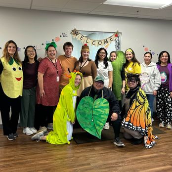 Blue Bird Day - Therapists dressed up on Halloween. - Occupational Therapy Near Me - Wheaton, Illinois