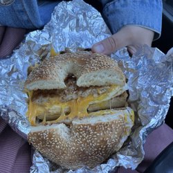 Dorry's Diner - Sausage Egg Cheese Sesame Bagel