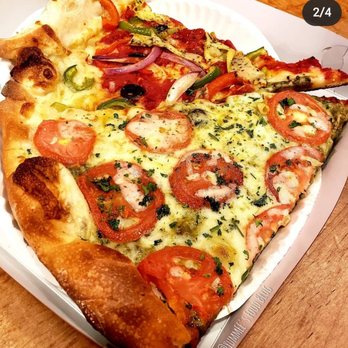 Ian’s Pizza Madison | State Street - Tomato Basil and Vegan slices. - Pizza Near Me - Madison, Wisconsin