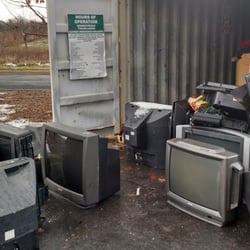 So many tube TVs.