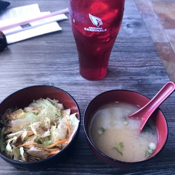 Echo Sushi - Miso & salad w/lunch - Sushi Bars Near Me - Phoenix, Arizona