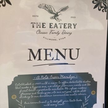 The Eatery - Menu - Breakfast & Brunch Near Me - Fillmore, Utah The Eatery - Menu - Breakfast & Brunch Near Me - Fillmore, Utah