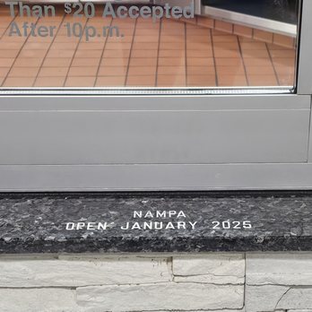 In-N-Out Burger - Location plate placed at the drive-thru window. - Burgers Near Me - Nampa, Idaho