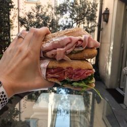 Panino Giusto - Mortadella and prosciutto paninis!