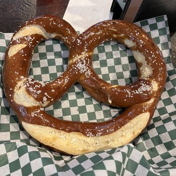 Irish Rover Station House - Bavarian pretzel.  Almost as big as my head! - American Near Me - Langhorne, Pennsylvania