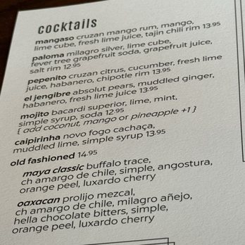 Maya Del Sol - Menu - Latin American Near Me - Oak Park, Illinois