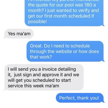 Blue Line Pool & Patio - Requesting services. No response, very unprofessional. - Pool & Hot Tub Service Near Me - Royse City, Texas Blue Line Pool & Patio - Requesting services. No response, very unprofessional. - Pool & Hot Tub Service Near Me - Royse City, Texas