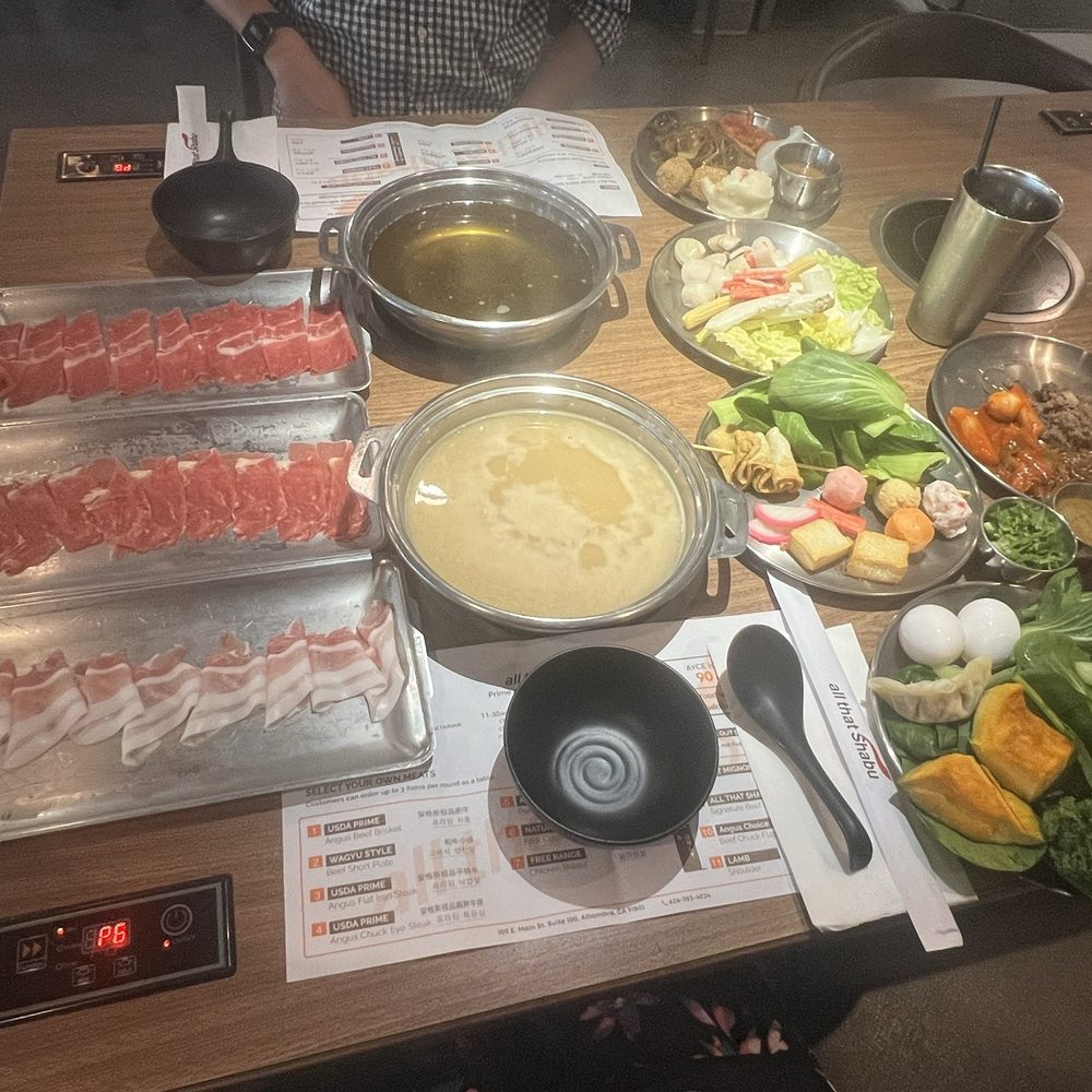 All That Shabu - here's the spread ;) - Buffets Near Me - Alhambra, California All That Shabu - here's the spread ;) - Buffets Near Me - Alhambra, California