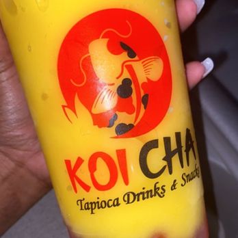 Koi Cha - mango slushie - Coffee & Tea Near Me - Houston, Texas Koi Cha - mango slushie - Coffee & Tea Near Me - Houston, Texas