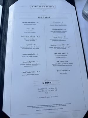 Menu photo 5 Santiago's Bodega Key West, FL