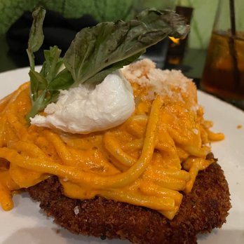 Eurasia Cafe - Veal with udon noodles and whipped ricotta. - New American Near Me - Virginia Beach, Virginia Eurasia Cafe - Veal with udon noodles and whipped ricotta. - New American Near Me - Virginia Beach, Virginia