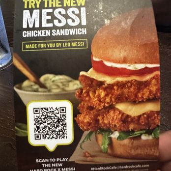 Hard Rock Cafe - Picture of Messi Chicken Sandwich - Burgers Near Me - Nashville, Tennessee Hard Rock Cafe - Picture of Messi Chicken Sandwich - Burgers Near Me - Nashville, Tennessee