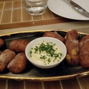 Somerset - Corn and cod fritters. Yum! - American Near Me - Chicago, Illinois Somerset - Corn and cod fritters. Yum! - American Near Me - Chicago, Illinois