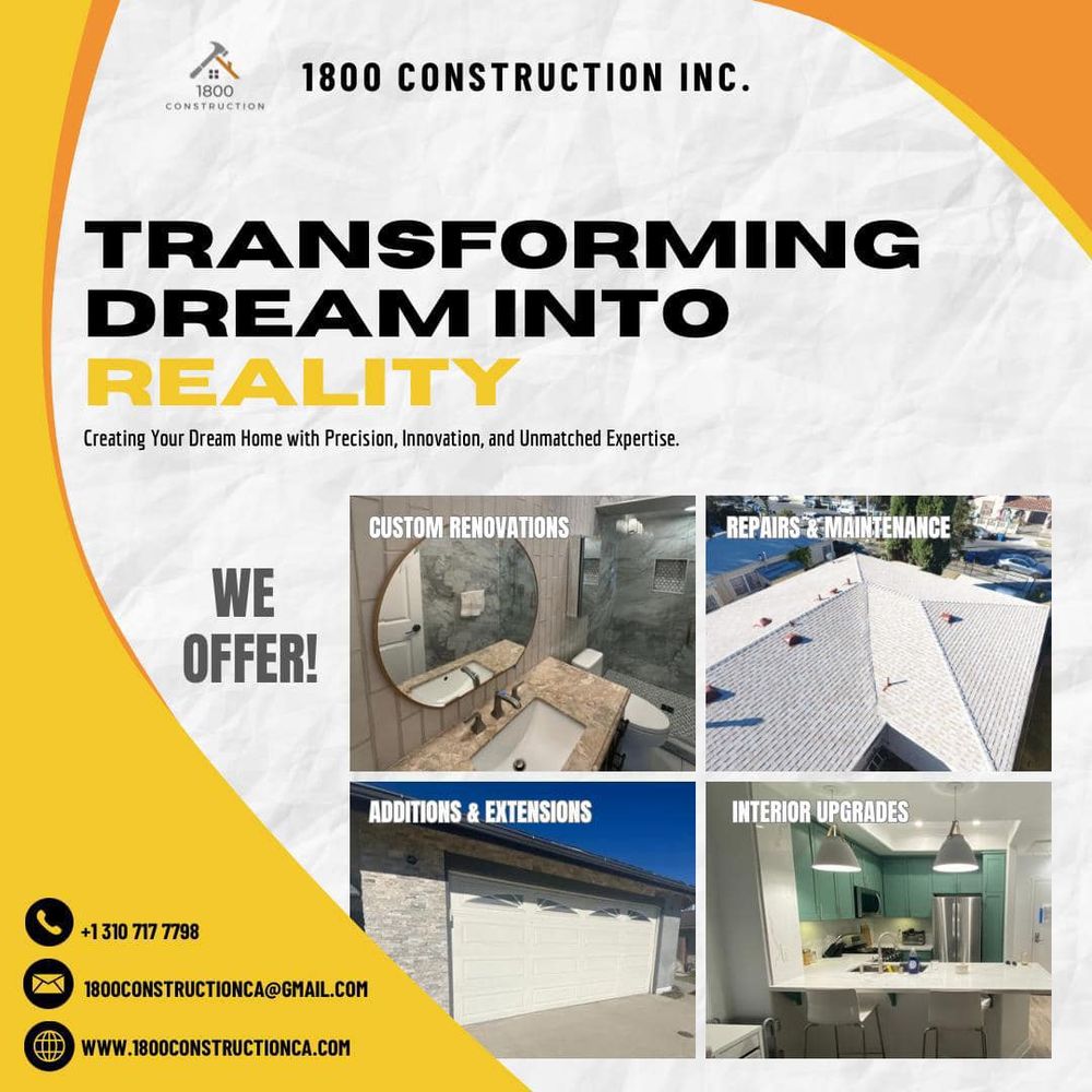 Slide of 1800 Construction