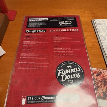 Famous Dave's - Menu - Barbeque Near Me - Downey, California Famous Dave's - Menu - Barbeque Near Me - Downey, California