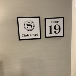 Club level sign