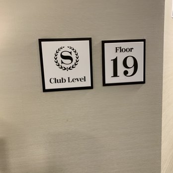 Sheraton Vancouver Guildford Hotel - Club level sign - Hotels Near Me - Surrey, British Columbia