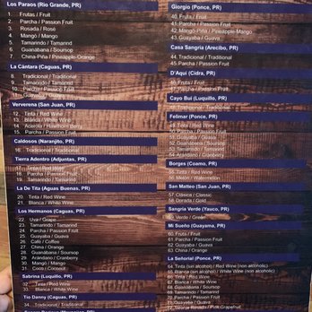 Sangrías - Menu - Wine Tasting Room Near Me - San Juan, Puerto Rico Sangrías - Menu - Wine Tasting Room Near Me - San Juan, Puerto Rico