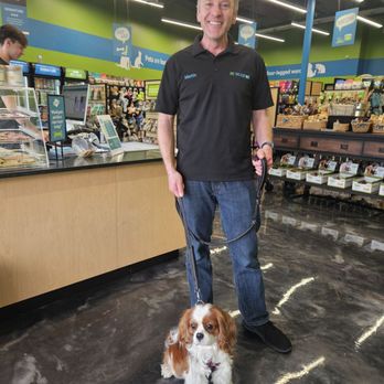 Pet Evolution - My dog, Kingston, along with the friendliest staff member! - Pet Groomers Near Me - Aliso Viejo, California