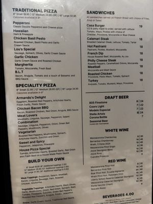 Menu photo 2 Casa Sorrento Pizzeria Salinas, CA Menu photo 2 Casa Sorrento Pizzeria Salinas, CA