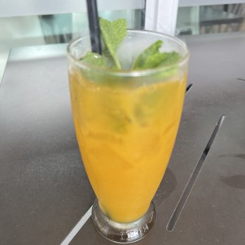 Dr Limon Ceviche Bar - Passion fruit something drink (strong as hell) - Peruvian Near Me - Miami Lakes, Florida