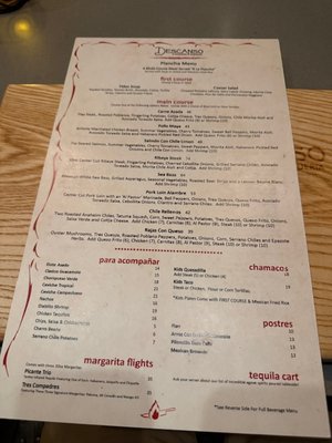 Menu photo 1 Descanso Costa Mesa, CA Menu photo 1 Descanso Costa Mesa, CA