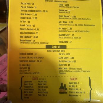 Barbecue And Bourbon - Menu - Barbeque Near Me - Speedway, Indiana