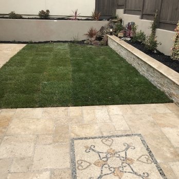 AAA Builders - I when with real grass instead of turf full back yard remodel!!! I love my new yard - General Contractors Near Me