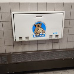 Sunset Crater Volcano National Monument - Baby changing table in the women's restroom at the visitor center. May 2023