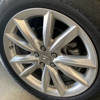 Htw - Before shot.  Stock 19" rims before powder coating - Tires Near Me - Upland, California
