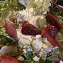 Rotten strawberries and old lettuce Rotten strawberries and old lettuce