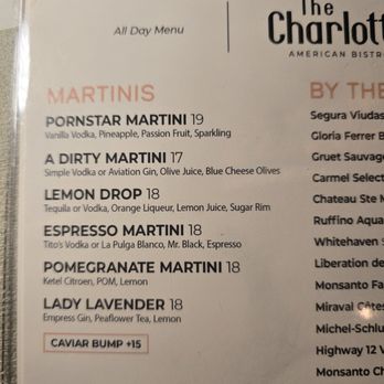 The Charlotte American Bistro - Please try the Lady Lavender   Thank Me Later - Bars Near Me - Dallas, Texas