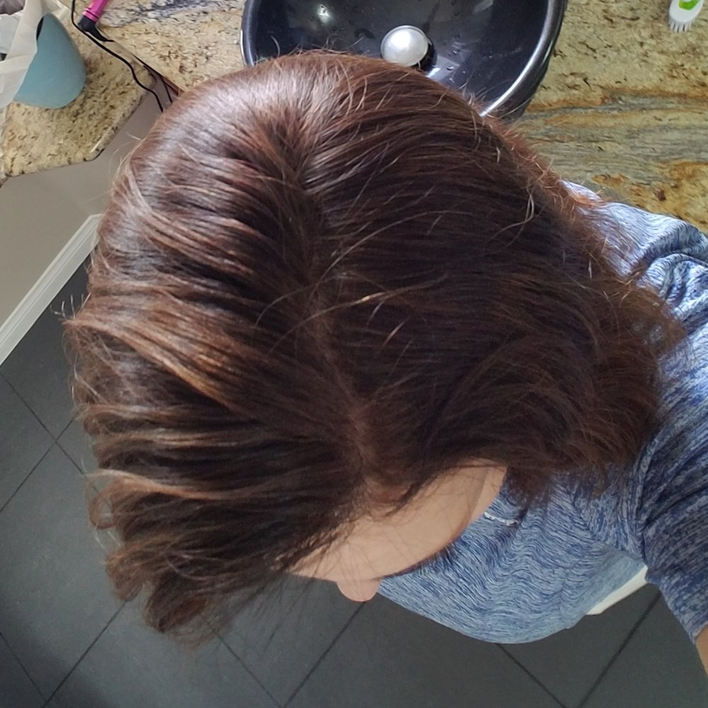 dpHue root touch up today.  I'm very happy with the color match!