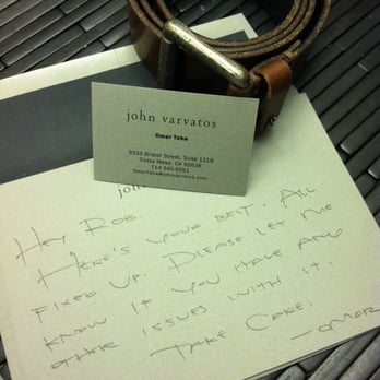 John Varvatos - awesome customer service.  =D - Men's Clothing Near Me - Costa Mesa, California
