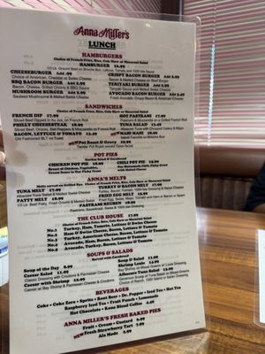 Menu photo 1 Anna Miller's Aiea, HI Menu photo 1 Anna Miller's Aiea, HI