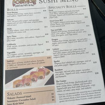 Cosmo's Restaurant & Bar - Menu - New American Near Me - Orange Beach, Alabama Cosmo's Restaurant & Bar - Menu - New American Near Me - Orange Beach, Alabama