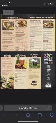 Menu photo 1 The Works Bakery Cafe Keene, NH Menu photo 1 The Works Bakery Cafe Keene, NH