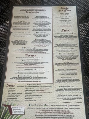 Menu photo 2 CorkScrew Bar & Grille New Smyrna Beach, FL Menu photo 2 CorkScrew Bar & Grille New Smyrna Beach, FL