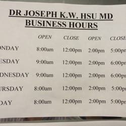 Joseph K Hsu, MD