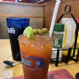 Bloody Mary was really good.  Not too fancy.