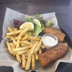 Flat Rock Grill The Breakfast Spot - Fish and chips!