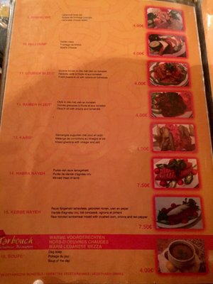 Menu photo 7 Tarbouch Antwerp, VAN Menu photo 7 Tarbouch Antwerp, VAN