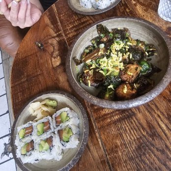 Double Knot - Crispy Brussel sprouts, salmon avocado roll, shrimp tempura - Sushi Bars Near Me - Philadelphia, Pennsylvania Double Knot - Crispy Brussel sprouts, salmon avocado roll, shrimp tempura - Sushi Bars Near Me - Philadelphia, Pennsylvania