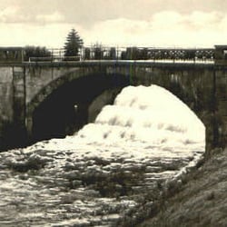 Überfallwehr Märkisch Buchholz - 1956